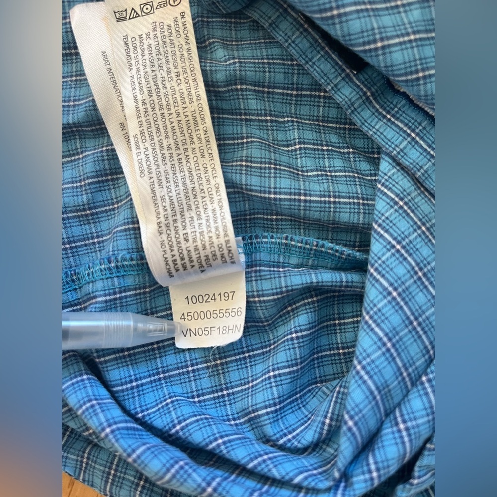 Ariat Pro Series Shirt Mens Small Blue Plaid Long Sleeve Button Vented *see Pics - Picture 8 of 11